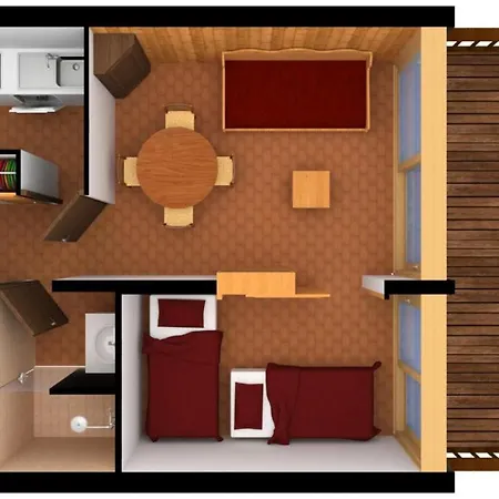 Ourse Bleue - Studio Pour 4 Personnes 554 아파트 쿠쉐벨